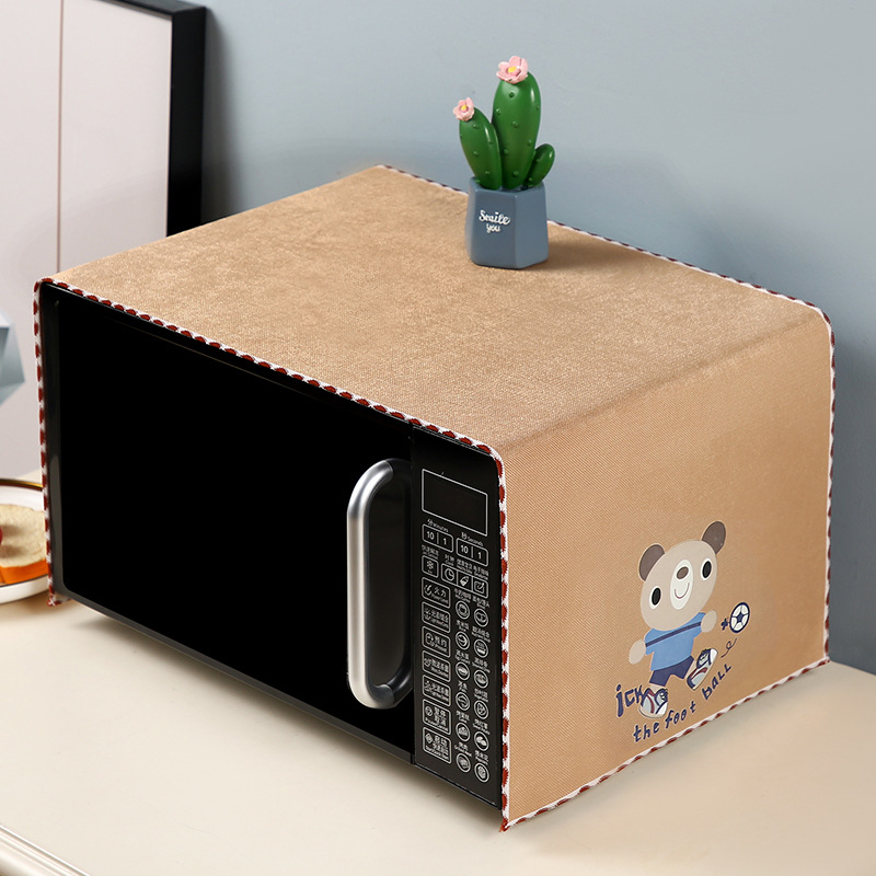 Mikroviļņu krāsns pārsegs, lina audums, mūsdienīgs vienkāršs stils, putekļu aizsargs/dīvāna pārsegs/gaisa kondicioniera pārsegs