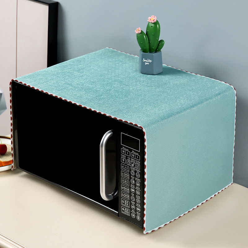 Mikroviļņu krāsns pārsegs, lina audums, mūsdienīgs vienkāršs stils, putekļu aizsargs/dīvāna pārsegs/gaisa kondicioniera pārsegs