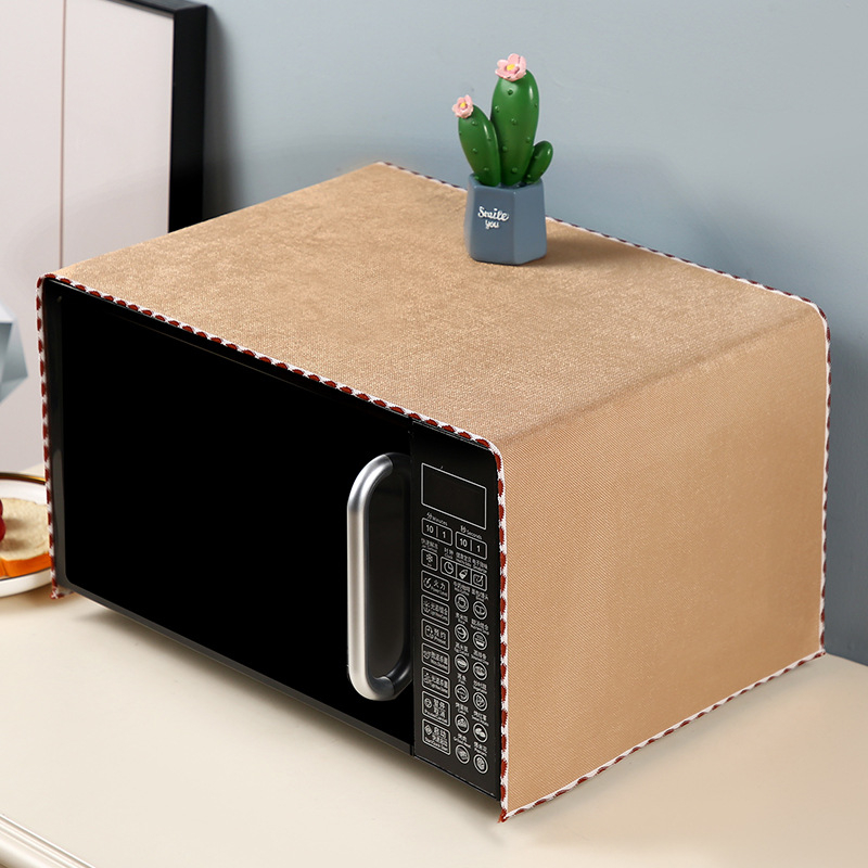 Mikroviļņu krāsns pārsegs, lina audums, mūsdienīgs vienkāršs stils, putekļu aizsargs/dīvāna pārsegs/gaisa kondicioniera pārsegs