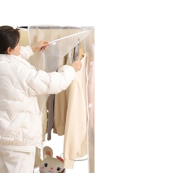 Feida гардеробен калъф за прах - прозрачен калъф за дрехи за закачане, общо предназначение, материал: коприна с флорални мотиви