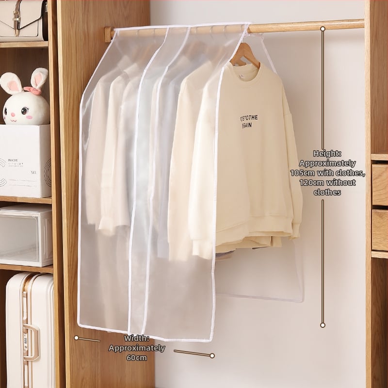 Feida гардеробен калъф за прах - прозрачен калъф за дрехи за закачане, общо предназначение, материал: коприна с флорални мотиви