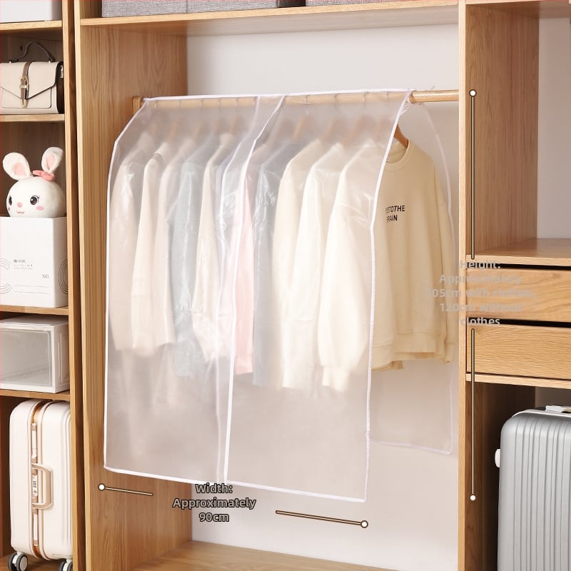 Feida гардеробен калъф за прах - прозрачен калъф за дрехи за закачане, общо предназначение, материал: коприна с флорални мотиви