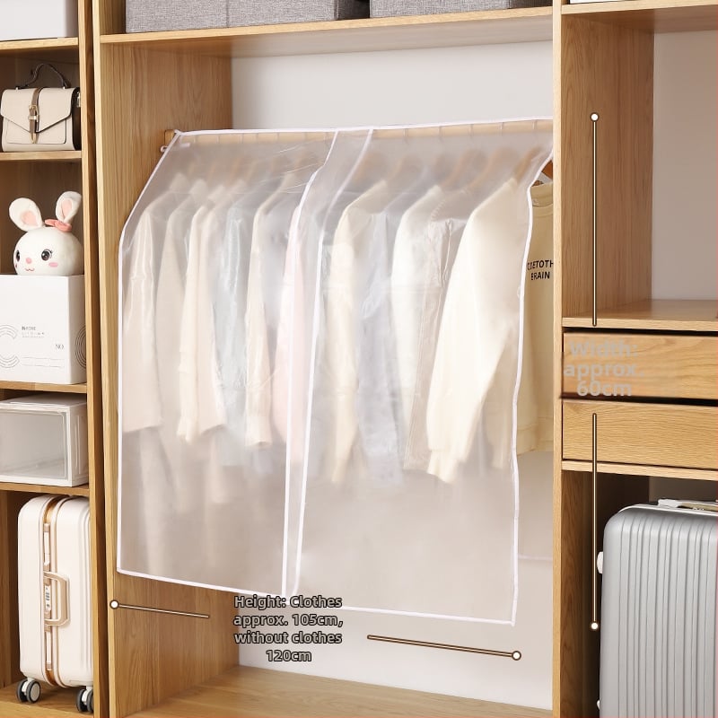 Feida гардеробен калъф за прах - прозрачен калъф за дрехи за закачане, общо предназначение, материал: коприна с флорални мотиви