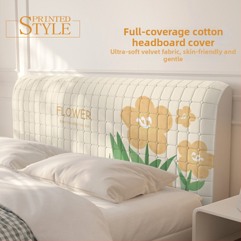 Vianza poliestera pildīta naktsgaldiņa gultas sānu pārsegs ar stingru muguras atbalstu, noņemams un mazgājams
