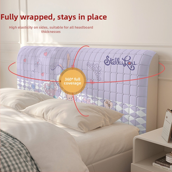 Vianza poliestera pildīta naktsgaldiņa gultas sānu pārsegs ar stingru muguras atbalstu, noņemams un mazgājams