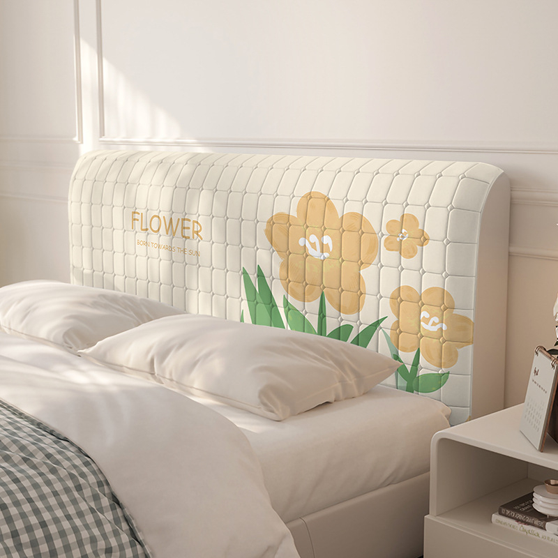 Vianza poliestera pildīta naktsgaldiņa gultas sānu pārsegs ar stingru muguras atbalstu, noņemams un mazgājams