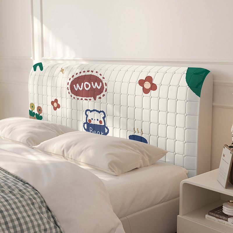 Vianza poliestera pildīta naktsgaldiņa gultas sānu pārsegs ar stingru muguras atbalstu, noņemams un mazgājams