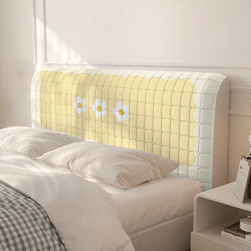 Vianza poliestera pildīta naktsgaldiņa gultas sānu pārsegs ar stingru muguras atbalstu, noņemams un mazgājams