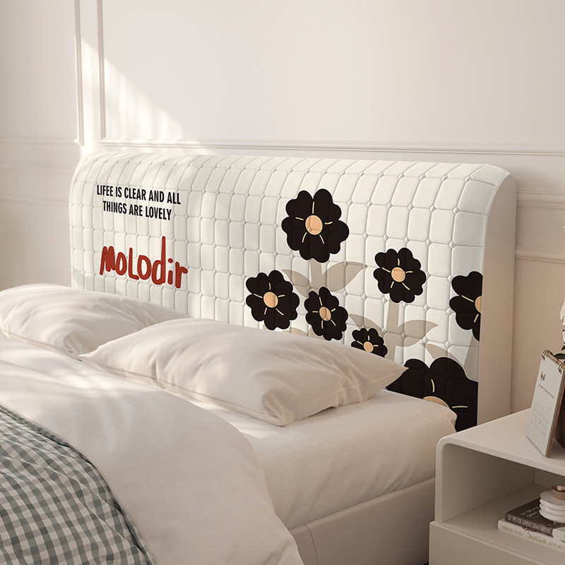 Vianza poliestera pildīta naktsgaldiņa gultas sānu pārsegs ar stingru muguras atbalstu, noņemams un mazgājams