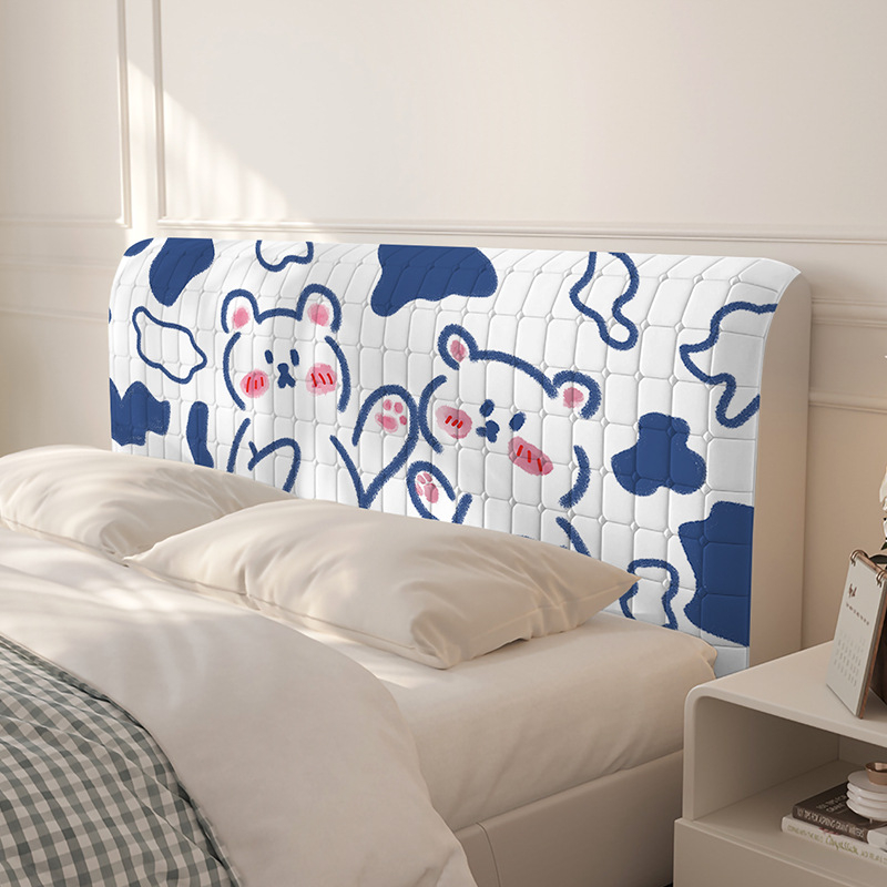 Vianza poliestera pildīta naktsgaldiņa gultas sānu pārsegs ar stingru muguras atbalstu, noņemams un mazgājams