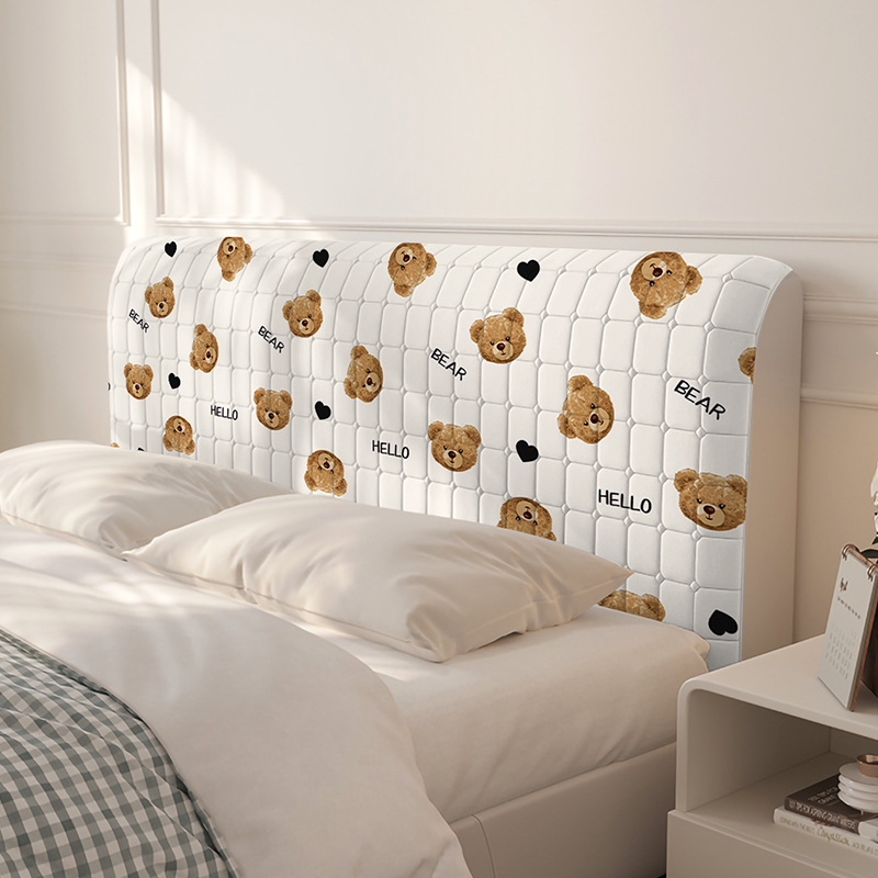 Vianza poliestera pildīta naktsgaldiņa gultas sānu pārsegs ar stingru muguras atbalstu, noņemams un mazgājams