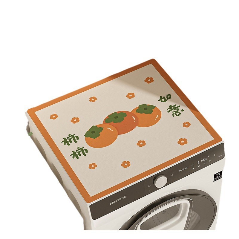 Karikatūras stila veļas mašīnas pārklājs, diatoma māla materiāls, absorbējošs, pretslīdošs, pielāgojams