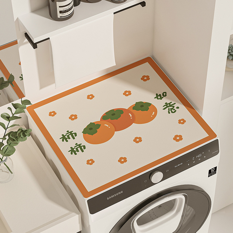 Karikatūras stila veļas mašīnas pārklājs, diatoma māla materiāls, absorbējošs, pretslīdošs, pielāgojams