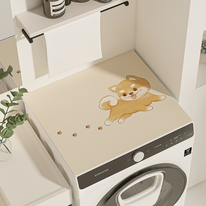 Karikatūras stila veļas mašīnas pārklājs, diatoma māla materiāls, absorbējošs, pretslīdošs, pielāgojams