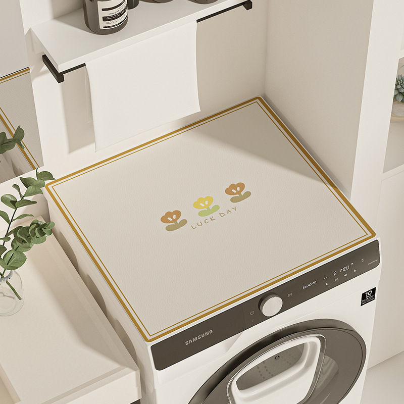 Karikatūras stila veļas mašīnas pārklājs, diatoma māla materiāls, absorbējošs, pretslīdošs, pielāgojams