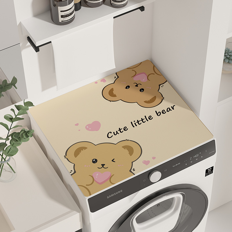 Karikatūras stila veļas mašīnas pārklājs, diatoma māla materiāls, absorbējošs, pretslīdošs, pielāgojams