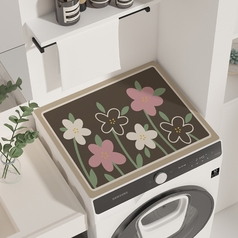 Karikatūras stila veļas mašīnas pārklājs, diatoma māla materiāls, absorbējošs, pretslīdošs, pielāgojams