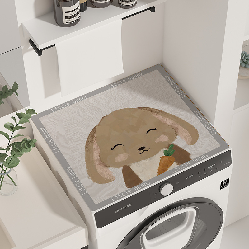 Karikatūras stila veļas mašīnas pārklājs, diatoma māla materiāls, absorbējošs, pretslīdošs, pielāgojams