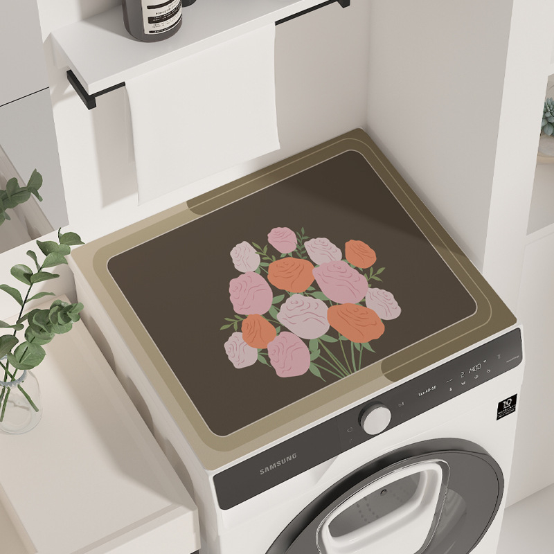 Karikatūras stila veļas mašīnas pārklājs, diatoma māla materiāls, absorbējošs, pretslīdošs, pielāgojams