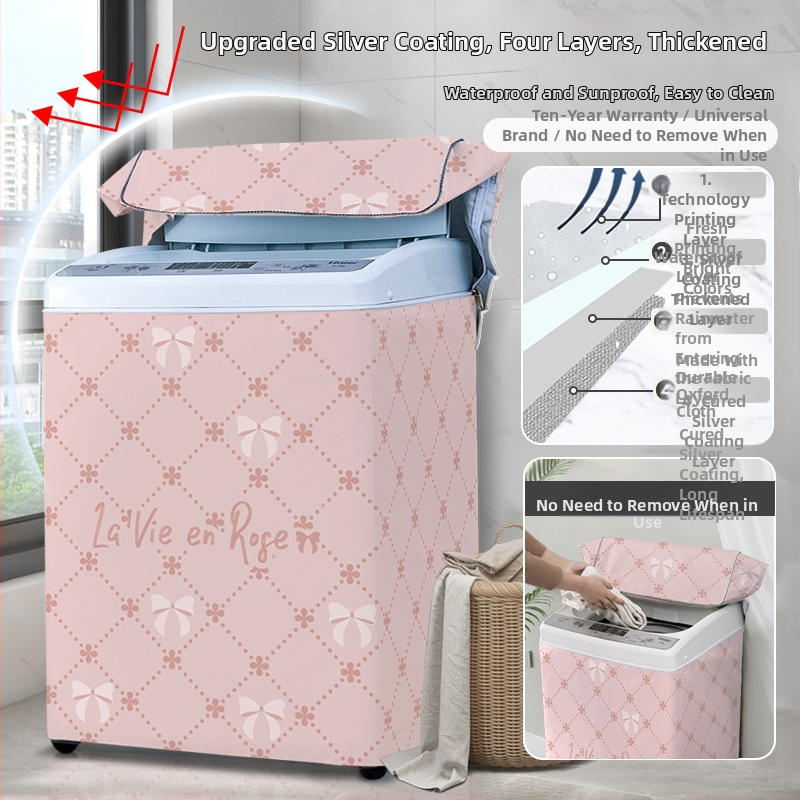 Veļas mazgājamās mašīnas vāciņš, poliesters, Little Iceman, karikatūras stils, putekļu aizsargs