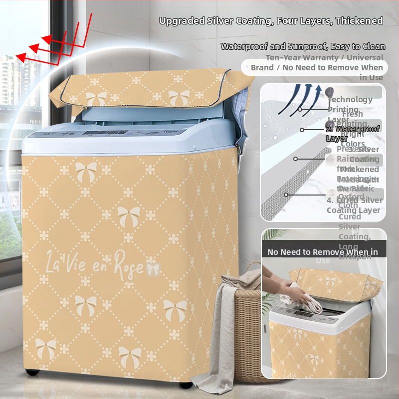 Veļas mazgājamās mašīnas vāciņš, poliesters, Little Iceman, karikatūras stils, putekļu aizsargs