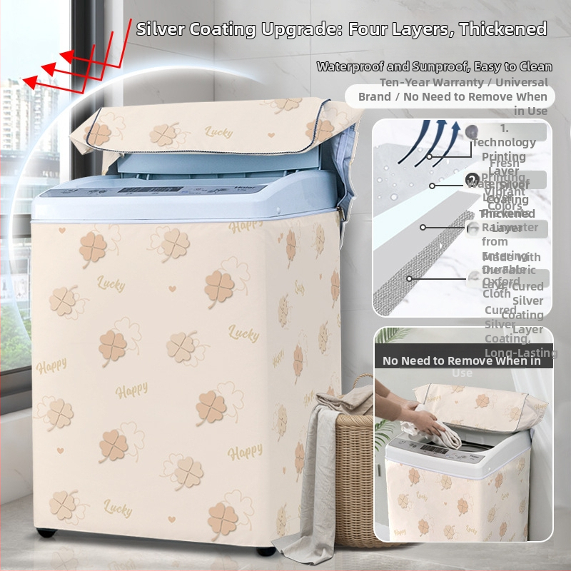 Veļas mazgājamās mašīnas vāciņš, poliesters, Little Iceman, karikatūras stils, putekļu aizsargs