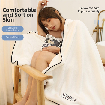 Vonios rankšluostis, koralinis fleece, 300–400 g, 32 siūlai, paprastas audinys, unisex