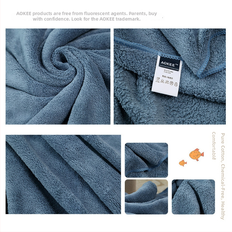 Vonios rankšluostis, koralinis fleece, 300–400 g, 32 siūlai, paprastas audinys, unisex