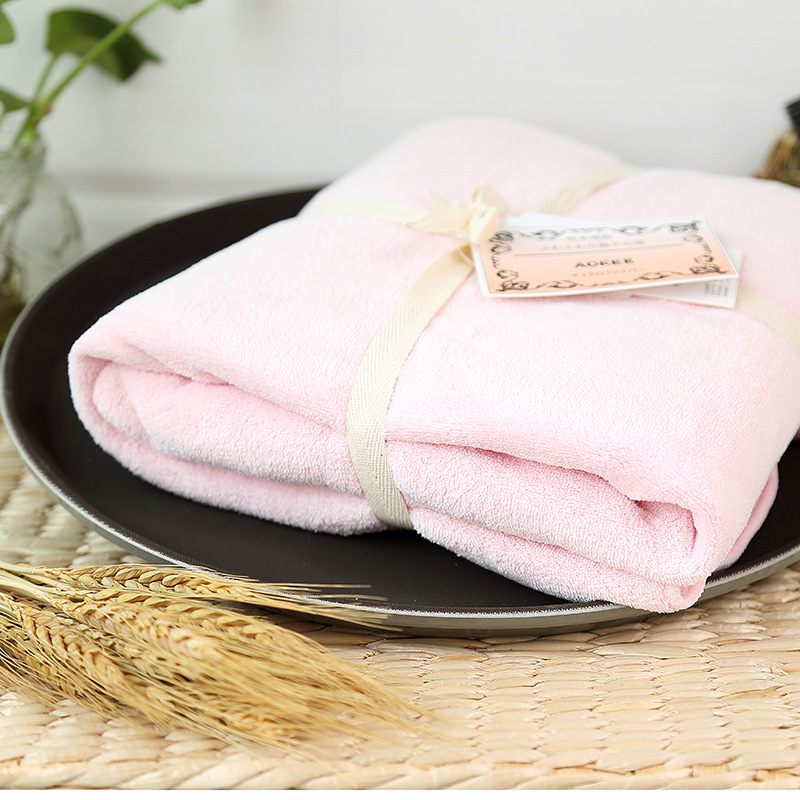 Vonios rankšluostis, koralinis fleece, 300–400 g, 32 siūlai, paprastas audinys, unisex