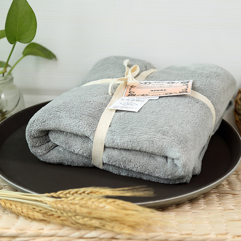 Vonios rankšluostis, koralinis fleece, 300–400 g, 32 siūlai, paprastas audinys, unisex