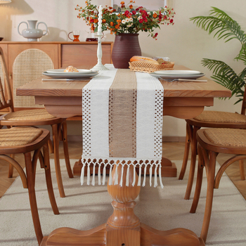 Stalo takelis - 60% medvilnė, 40% linas, dryžuotas raštas, pritaikymas, Xi Pie