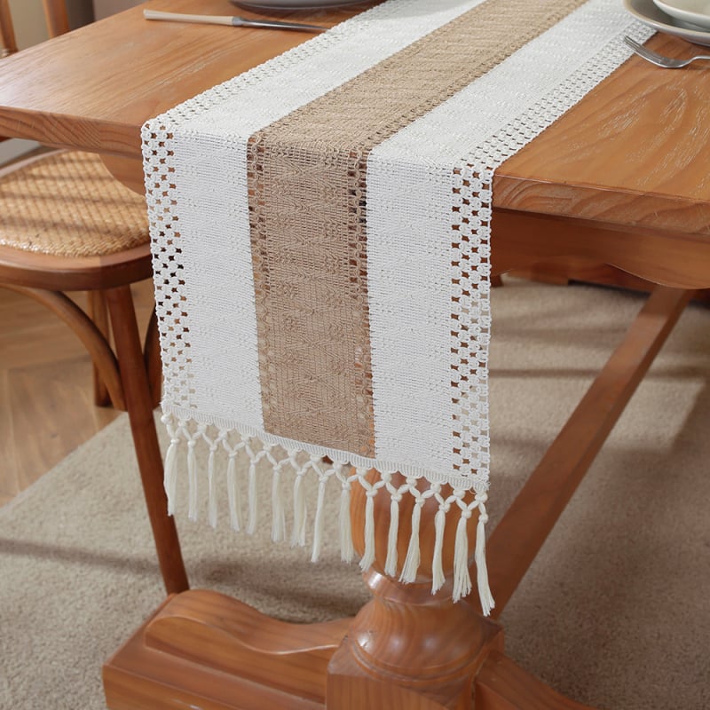 Stalo takelis - 60% medvilnė, 40% linas, dryžuotas raštas, pritaikymas, Xi Pie