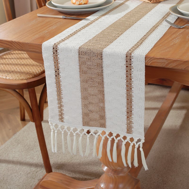 Stalo takelis - 60% medvilnė, 40% linas, dryžuotas raštas, pritaikymas, Xi Pie