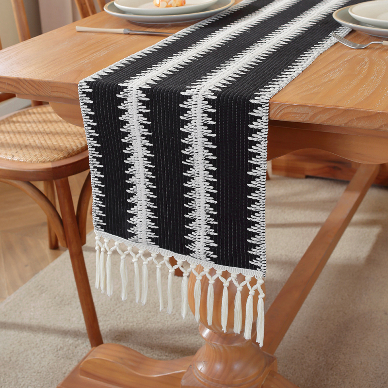 Stalo takelis - 60% medvilnė, 40% linas, dryžuotas raštas, pritaikymas, Xi Pie