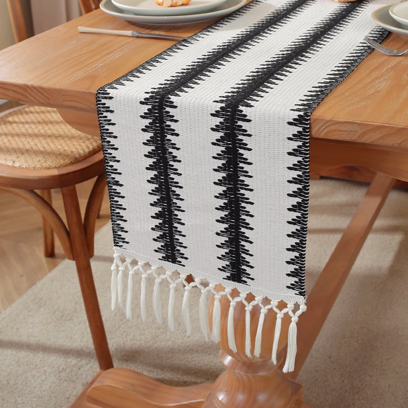 Stalo takelis - 60% medvilnė, 40% linas, dryžuotas raštas, pritaikymas, Xi Pie