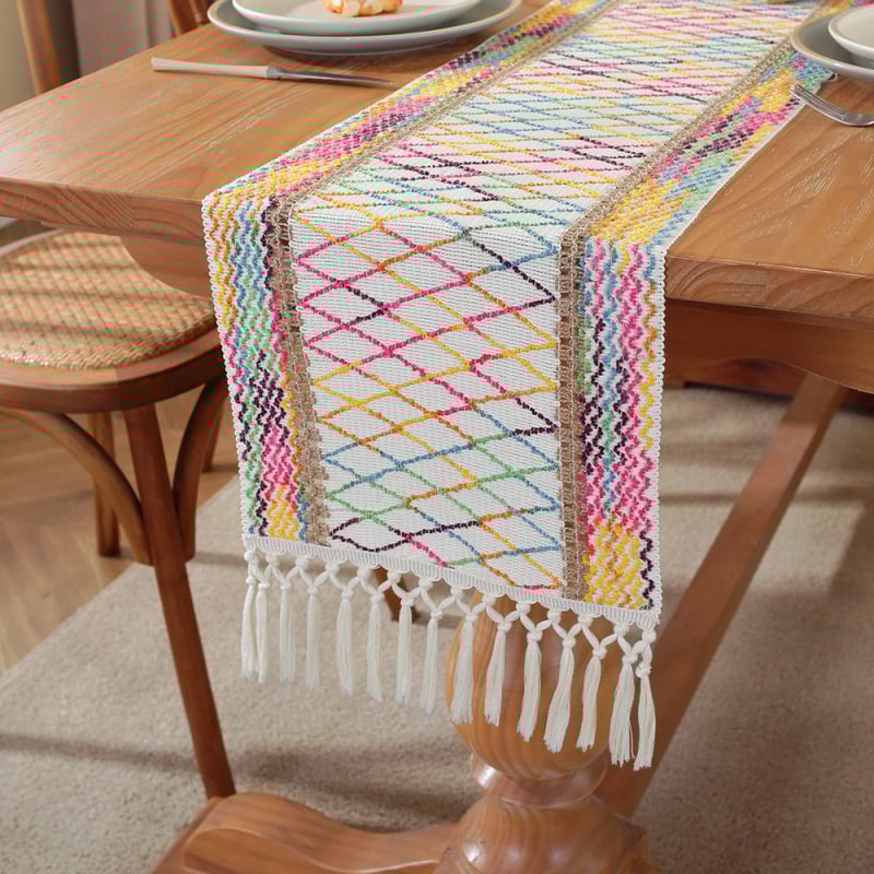 Stalo takelis - 60% medvilnė, 40% linas, dryžuotas raštas, pritaikymas, Xi Pie