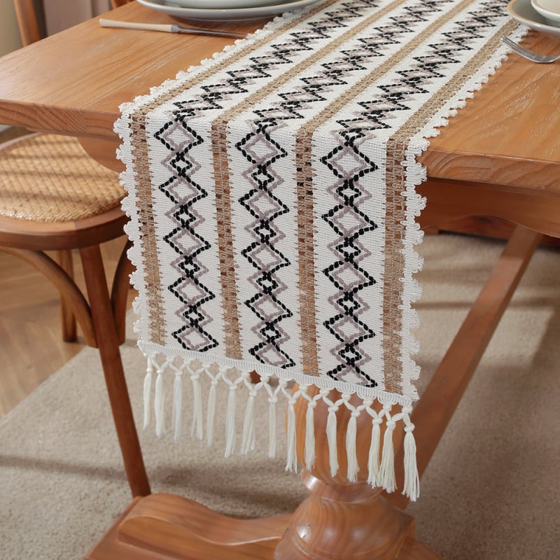 Stalo takelis - 60% medvilnė, 40% linas, dryžuotas raštas, pritaikymas, Xi Pie