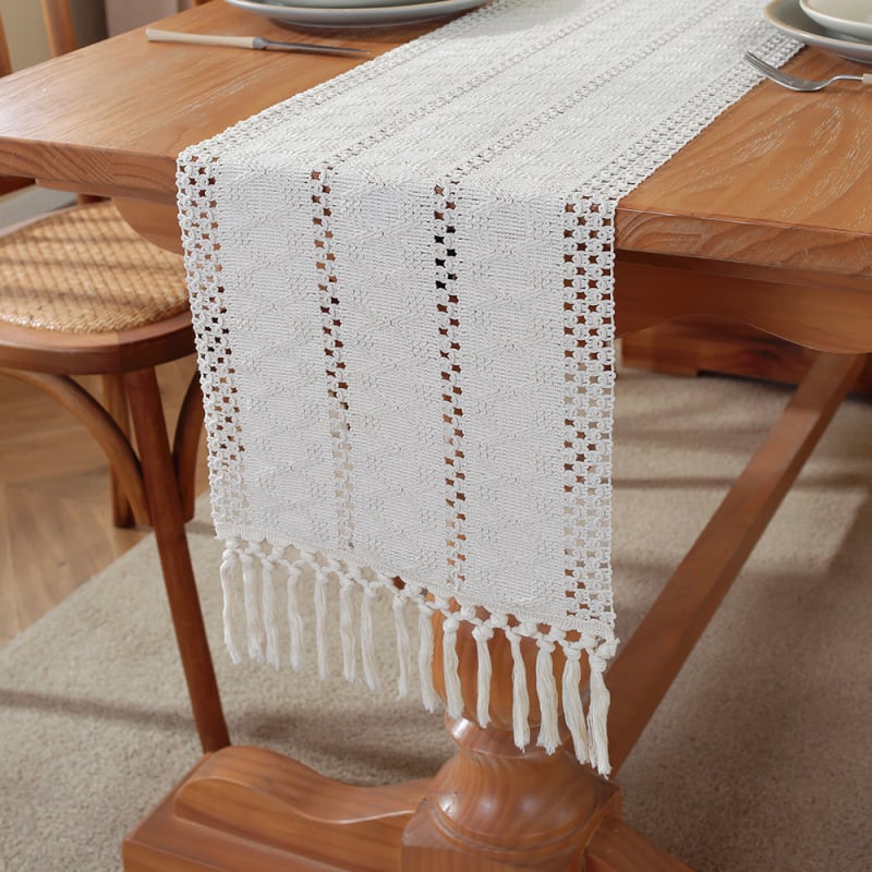 Stalo takelis - 60% medvilnė, 40% linas, dryžuotas raštas, pritaikymas, Xi Pie