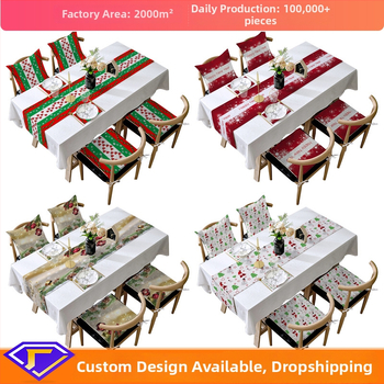 Stalo vėliavos rinkinys – Kalėdinė lino dekoracija su Mėnulio motyvu; Medžiaga: Linas su šlifavimo pagrindu; Audinio turinys: 80%; Pagrindinių komponentų turinys: 80%; Individualizuotas apdorojimas