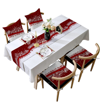 Stalo vėliavos rinkinys – Kalėdinė lino dekoracija su Mėnulio motyvu; Medžiaga: Linas su šlifavimo pagrindu; Audinio turinys: 80%; Pagrindinių komponentų turinys: 80%; Individualizuotas apdorojimas