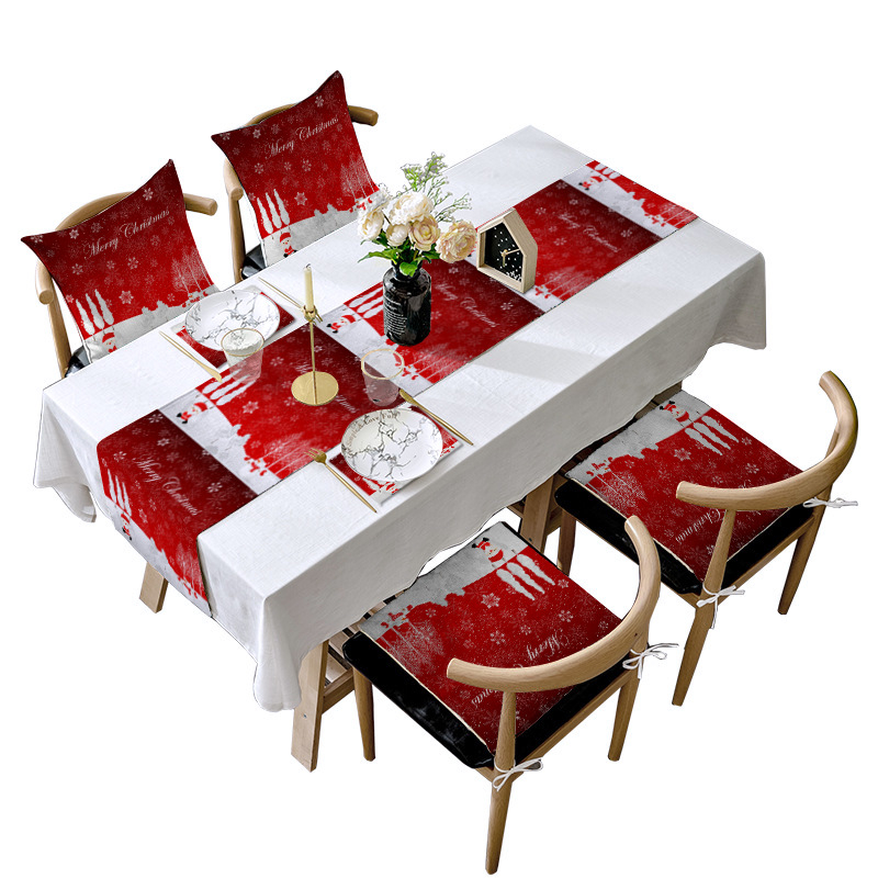 Stalo vėliavos rinkinys – Kalėdinė lino dekoracija su Mėnulio motyvu; Medžiaga: Linas su šlifavimo pagrindu; Audinio turinys: 80%; Pagrindinių komponentų turinys: 80%; Individualizuotas apdorojimas