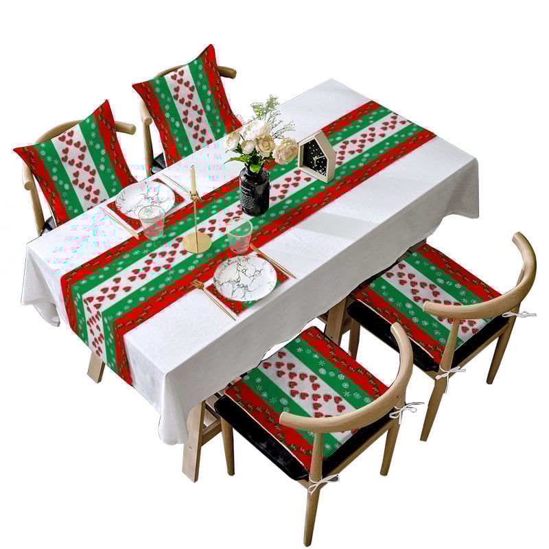 Stalo vėliavos rinkinys – Kalėdinė lino dekoracija su Mėnulio motyvu; Medžiaga: Linas su šlifavimo pagrindu; Audinio turinys: 80%; Pagrindinių komponentų turinys: 80%; Individualizuotas apdorojimas