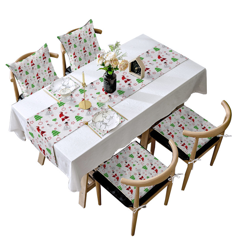 Stalo vėliavos rinkinys – Kalėdinė lino dekoracija su Mėnulio motyvu; Medžiaga: Linas su šlifavimo pagrindu; Audinio turinys: 80%; Pagrindinių komponentų turinys: 80%; Individualizuotas apdorojimas