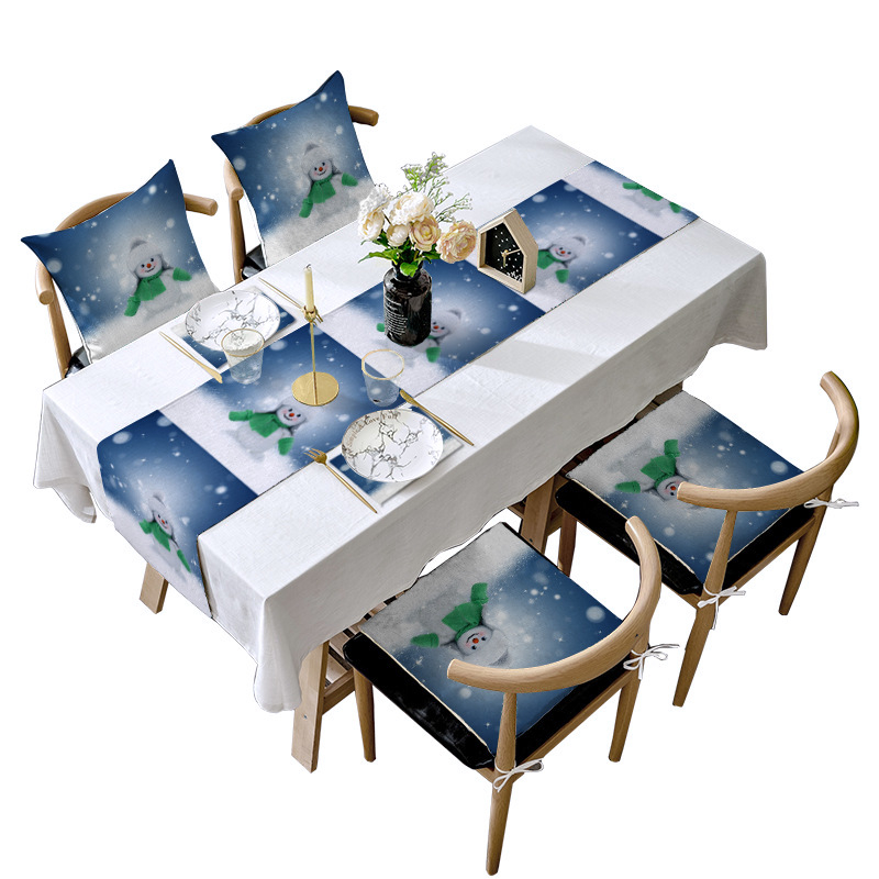 Stalo vėliavos rinkinys – Kalėdinė lino dekoracija su Mėnulio motyvu; Medžiaga: Linas su šlifavimo pagrindu; Audinio turinys: 80%; Pagrindinių komponentų turinys: 80%; Individualizuotas apdorojimas