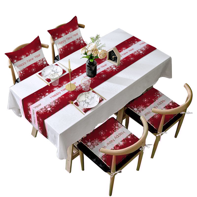 Stalo vėliavos rinkinys – Kalėdinė lino dekoracija su Mėnulio motyvu; Medžiaga: Linas su šlifavimo pagrindu; Audinio turinys: 80%; Pagrindinių komponentų turinys: 80%; Individualizuotas apdorojimas