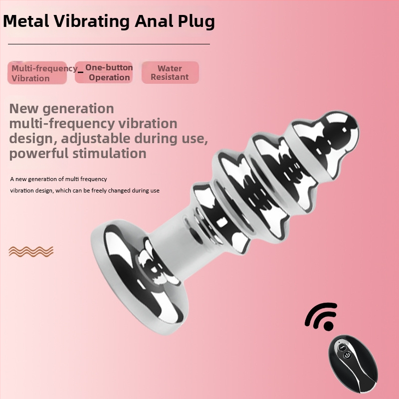 Dongkai Elektrický Análny Plug s Ťahacími Guličkami, Hliníková Zliatina – Sexuálna hračka pre dospelých s Vibráciou