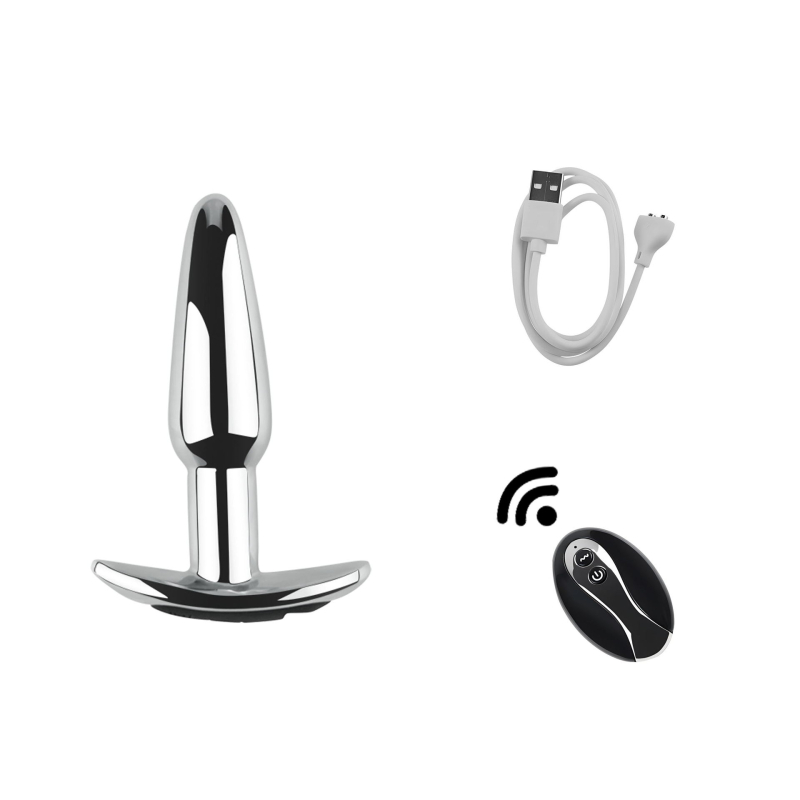 Dongkai Elektriskais Anālais Plugts ar Pērļu Vilkšanas Funkciju, Alumīnija Sakausējums – Pieaugušo Seksrotaļlieta ar Vibrāciju