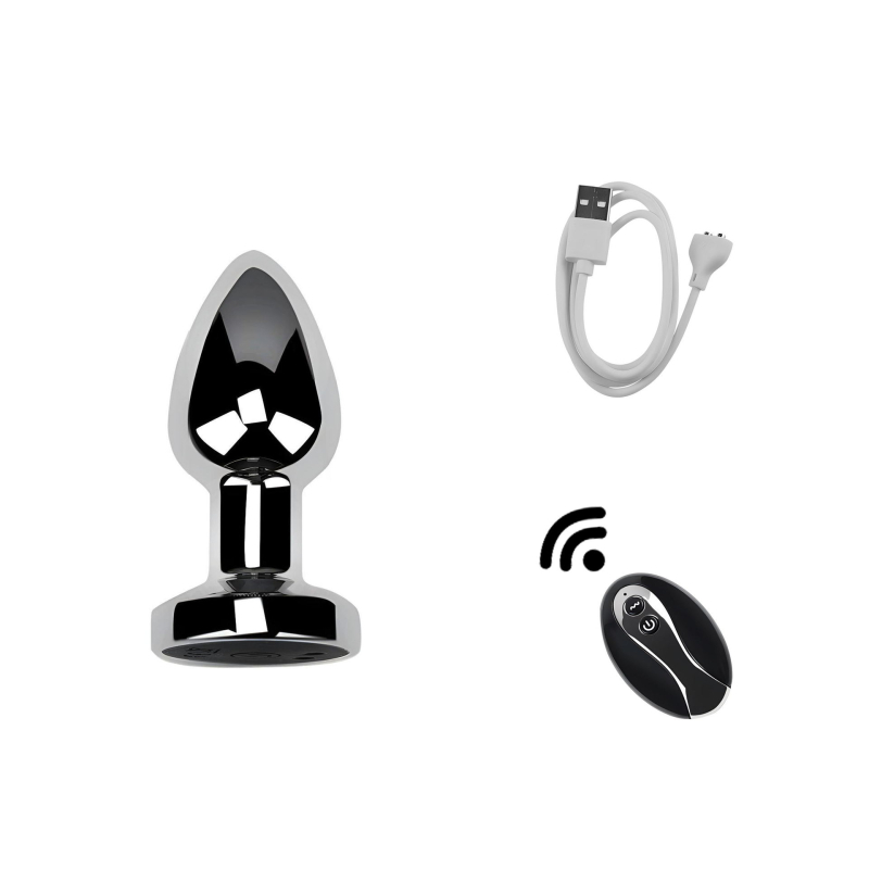 Dongkai Elektriskais Anālais Plugts ar Pērļu Vilkšanas Funkciju, Alumīnija Sakausējums – Pieaugušo Seksrotaļlieta ar Vibrāciju