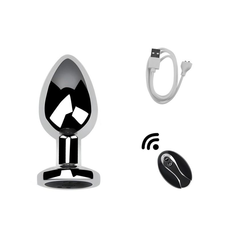 Dongkai Elektriskais Anālais Plugts ar Pērļu Vilkšanas Funkciju, Alumīnija Sakausējums – Pieaugušo Seksrotaļlieta ar Vibrāciju