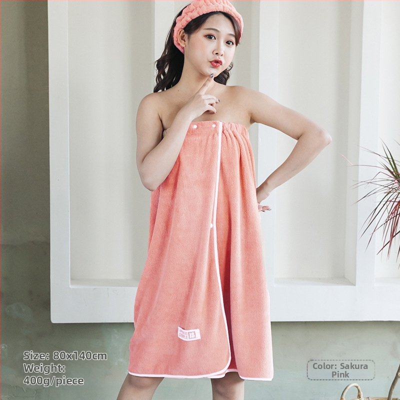 Moteriška dėvima vonios wrap apranga - ne medvilnė, sugeria ir greitai džiūsta, chalato stiliaus maudymosi sijonas, trijų dalių komplektas (Jacquard 150d, 80% poliesterio / 20% nailono)